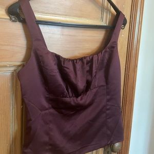 Dynamite Silky Corset Top